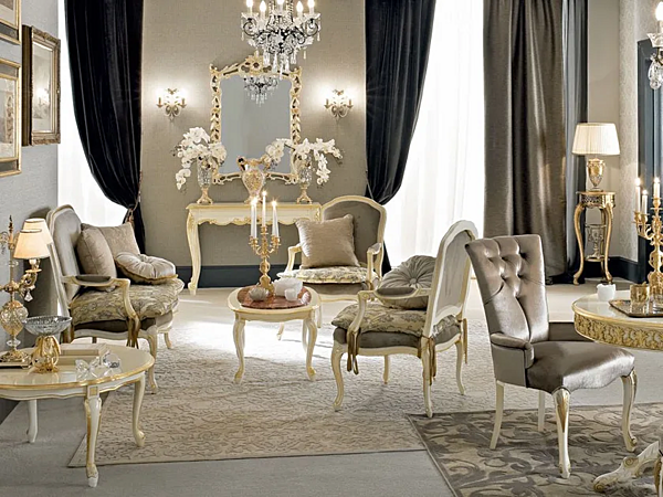 Bequemer Sessel mit Armlehnen aus Stoff Modenese Luxury Interiors 12436 Fabrik MODENESE GASTONE aus Italien. Foto №3