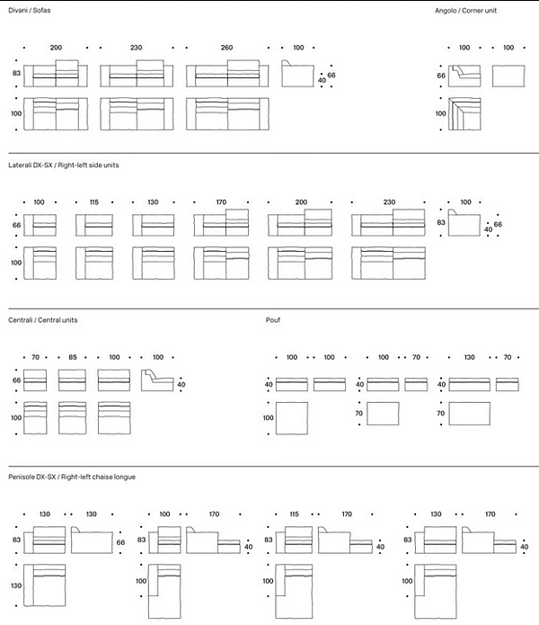 Dreisitzer Sofa aus Stoff mit weicher Rückenlehne Saba UP Fabrik SABA aus Italien. Foto №6