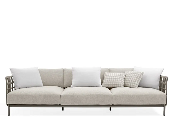 Garten-Sofa mit Stoffbezug und lackiertem Metall für 4 Personen GIORGETTI Aldia 91030 Fabrik GIORGETTI aus Italien. Foto №1