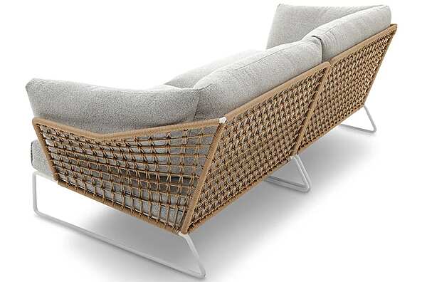 Zweisitzer Gartensofa aus Stoff mit abnehmbarem Bezug Saba New York Soleil Fabrik SABA aus Italien. Foto №4