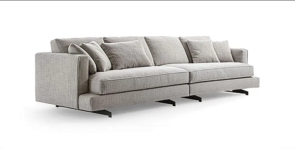 Ecksofa aus Stoff mit abnehmbarem Bezug Davis Twin Frigerio Fabrik Frigerio aus Italien. Foto №3