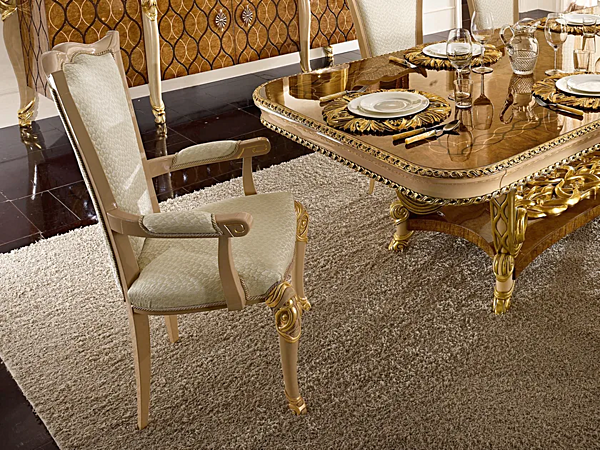 Polsterstuhl mit Armlehnen Harmony A.R. Arredamenti 309 Fabrik A.R.ARREDAMENTI SRL aus Italien. Foto №2