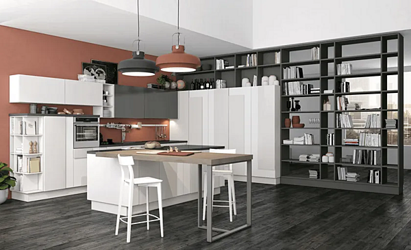 Einbauküche aus Holz LUBE CUCINE Creativa 4 Fabrik LUBE CUCINE aus Italien. Foto №3