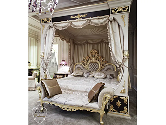 Doppelbett mit Baldachin Modenese Luxury Interiors 15201