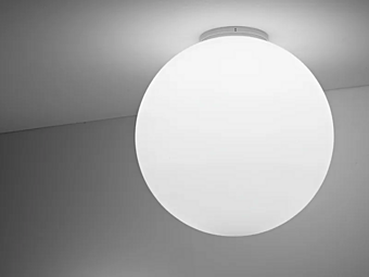 Deckenlampe aus Glas mit Halogen und Fluoreszenz Fabbian Lumi Sfera Deckenlampe aus Glas mit Halogen und Fluoreszenz Fabbian Lumi Sfera Fabrik Fabbian aus Italien