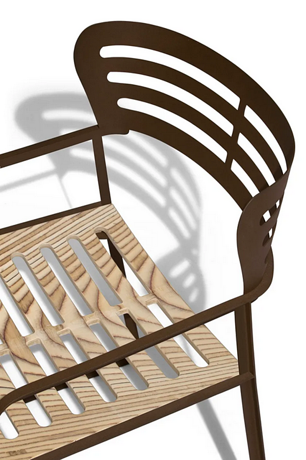 Gartenstuhl mit Armlehnen aus Aluminium GEA GIORGETTI 87041 Fabrik GIORGETTI aus Italien. Foto №2