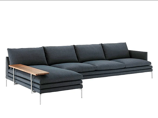 Ledersofa mit weicher Rückenlehne ZANOTTA William 1330 Fabrik ZANOTTA aus Italien. Foto №18