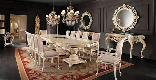 Wandmontierter gerahmter Spiegel aus Glas Modenese Luxury Interiors 11632 Fabrik MODENESE GASTONE aus Italien. Foto №4