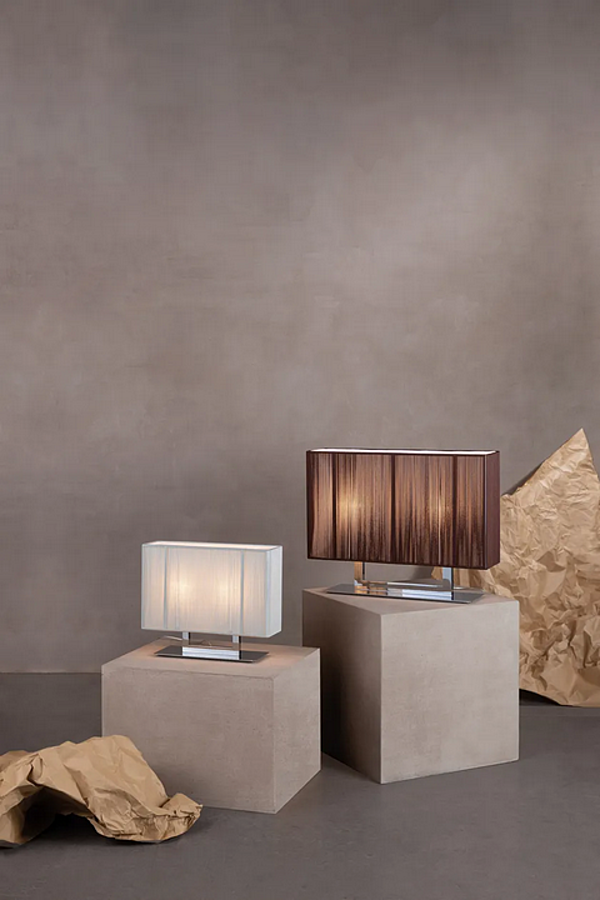 Tischlampe aus Seide handgefertigt AXOLIGHT CLAVIUS Fabrik Axolight aus Italien. Foto №5