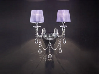 Wandleuchte mit Swarovski-Kristallen Arcobaleno A2 Euroluce Lampadari