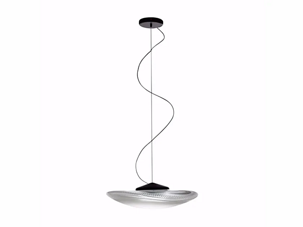 LED Pendelleuchte aus geblasenem Glas Fabbian Loop Fabrik Fabbian aus Italien. Foto №1