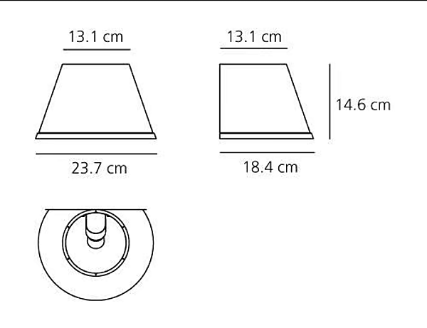 Wandleuchte aus Pergamentpapier Artemide Choose Fabrik Artemide aus Italien. Foto №4