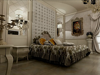 Schlafzimmer-Set aus massivem Holz mit gepolstertem Kopfteil Tosca Martini Interiors Schlafzimmer-Set aus massivem Holz mit gepolstertem Kopfteil Tosca Martini Interiors Fabrik MARTINI INTERIORS aus Italien