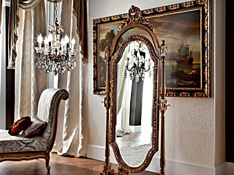 Kippbarer freistehender gerahmter Spiegel aus Holz Modenese Luxury Interiors 12652 Kippbarer freistehender gerahmter Spiegel aus Holz Modenese Luxury Interiors 12652 Fabrik MODENESE GASTONE aus Italien