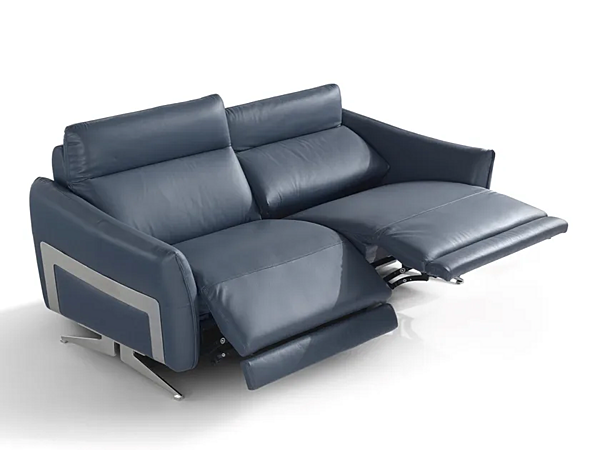 Ecksofa mit Lederbezug und Relaxfunktion Klimt Marinelli Home M1226 Fabrik Marinelli Home aus Italien. Foto №1