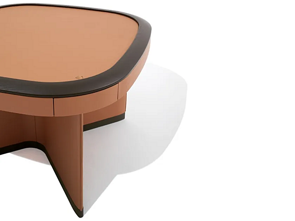 Quadratischer Spieltisch aus Leder Flamingo GIORGETTI 73200 Fabrik GIORGETTI aus Italien. Foto №4