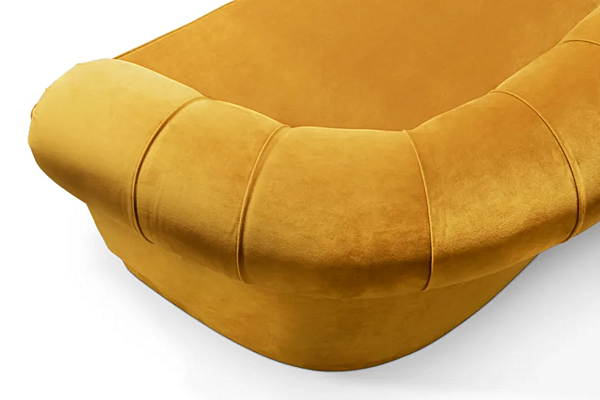 Dreisitzer Sofa mit gepolsterter Rückenlehne aus Samt BRABBU Maree II Fabrik BRABBU aus Italien. Foto №3