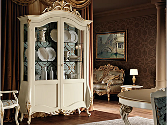 Vitrine aus Massivholz Modenese Luxury Interiors 11107 Vitrine aus Massivholz Modenese Luxury Interiors 11107 Fabrik MODENESE GASTONE aus Italien