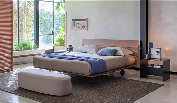 Orientalische Bett mit Rollen Tadao Flou Fabrik Flou aus Italien. Foto №2
