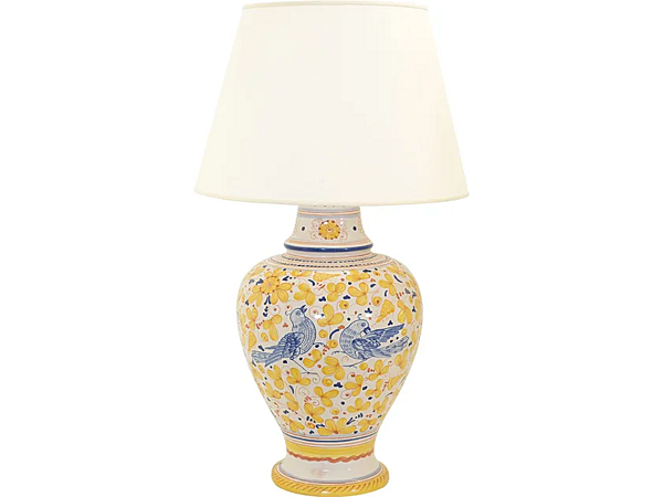 Tischlampe aus Keramik Arabesco Giallo L_Antica Deruta AB / 566 / L / 50 Fabrik L'Antica Deruta aus Italien. Foto №1