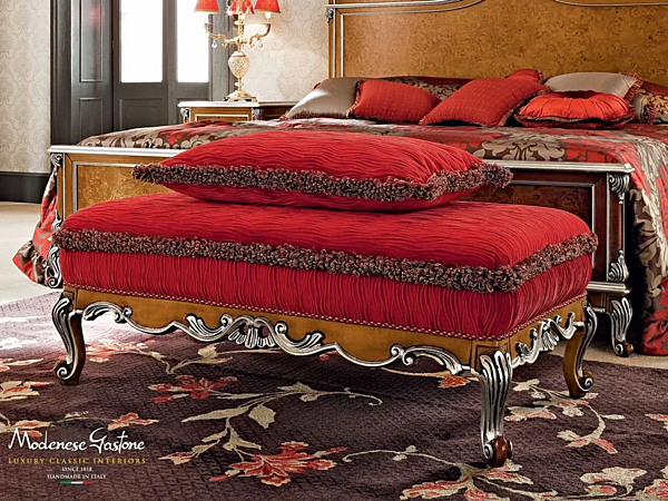 Polsterbank aus Stoff Modenese Luxury Interiors 12514 Fabrik MODENESE GASTONE aus Italien. Foto №1