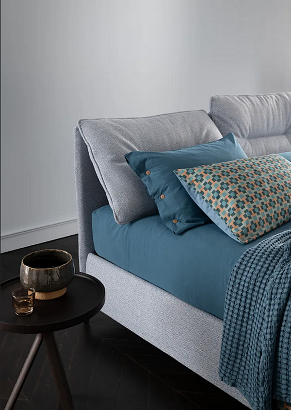 Doppelbett mit gepolsterter Rückenlehne aus Stoff Altrenotti Mikonos Fabrik Altrenotti aus Italien. Foto №5