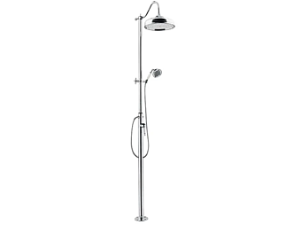 Standpaneel aus Stahl mit Handbrause Canterbury Gaia Mobili Standpaneel aus Stahl mit Handbrause Canterbury Gaia Mobili Fabrik GAIA aus Italien