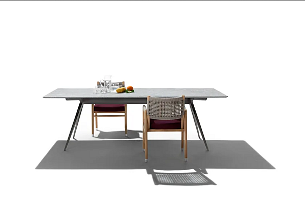 Rechteckiger Steintisch Zefiro Outdoor FLEXFORM Fabrik FLEXFORM aus Italien. Foto №3