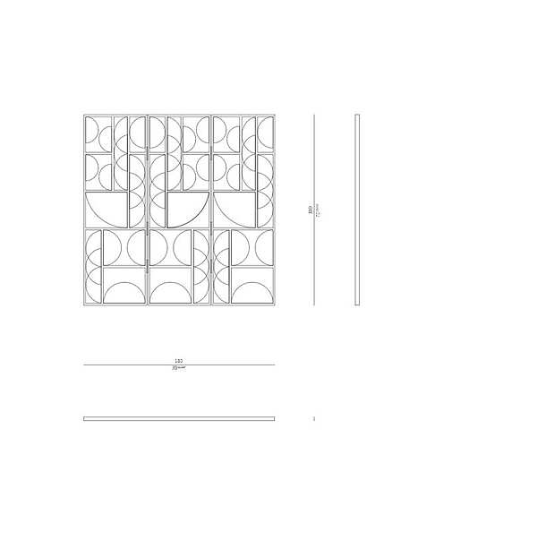 Bildschirm ROSSATO RHC-26 Fabrik ROSSATO aus Italien. Foto №5