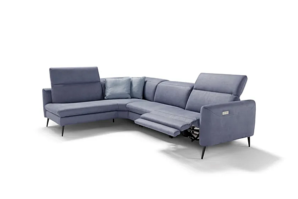 Ecksofa mit Lederbezug und Relaxfunktion Egoitaliano Dusk Fabrik Egoitaliano aus Italien. Foto №3