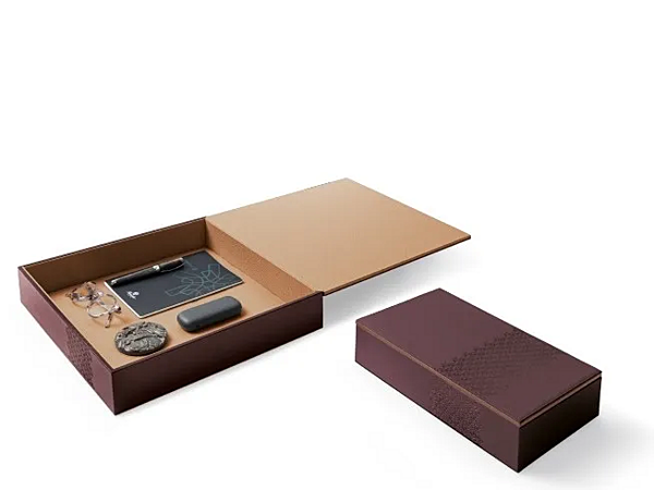 Leder Aufbewahrungsbox GIORGETTI GA467G, GA466G Fabrik GIORGETTI aus Italien. Foto №5