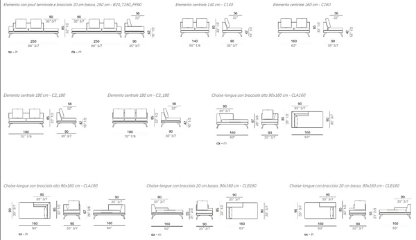 Ecksofa aus Stoff mit modularen Elementen Mussi Acanto Fabrik MUSSI aus Italien. Foto №14