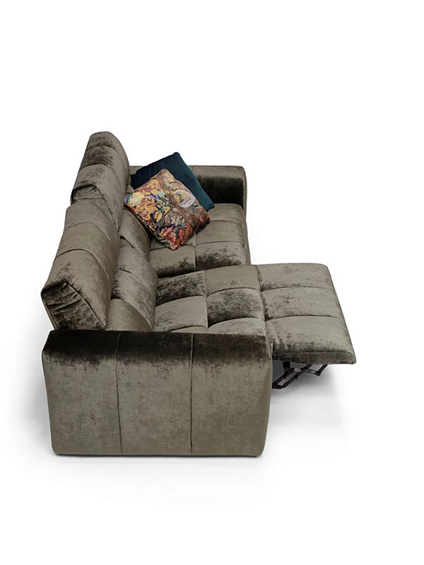 Zweisitzer Relaxsofa mit Fußhocker aus Stoff Marinelli Home Zenit M1384 Fabrik Marinelli Home aus Italien. Foto №7