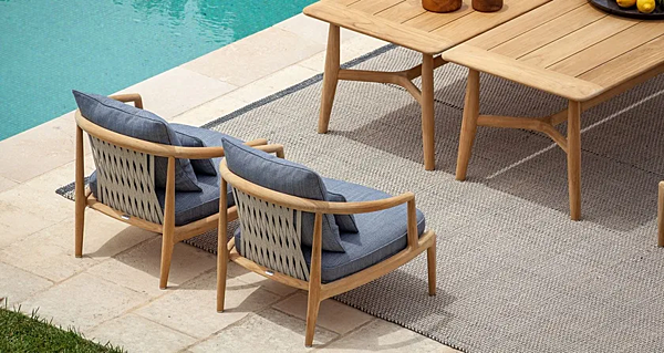 Teak Gartenarmstuhl mit Armlehnen POLTRONA FRAU The Secret Garden Fabrik POLTRONA FRAU aus Italien. Foto №12