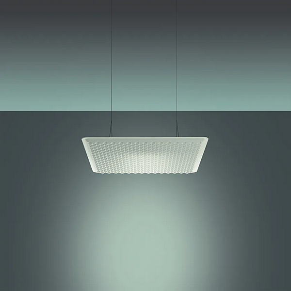 Hängende Akustikpaneel Pendelleuchte aus Stoff Artemide Eggboard Matrix 800x800 Fabrik Artemide aus Italien. Foto №4