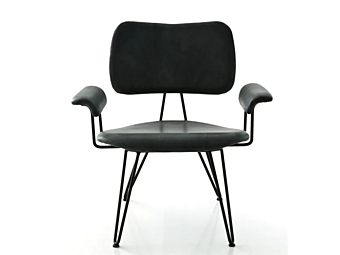 Sessel mit Armlehnen aus mehrschichtigem Holz und Überfärbung Moroso Fabrik Moroso aus Italien