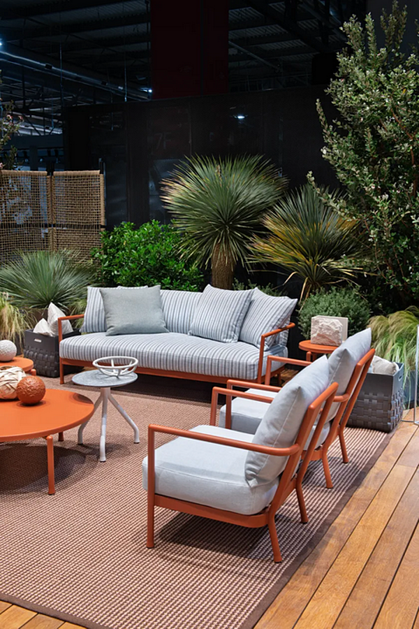 Gartenarmchair aus Aluminium und Stoff Camargue FLEXFORM 2A6C1 Fabrik FLEXFORM aus Italien. Foto №7