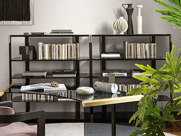 Bücherregal aus Aluminium und Holz Syil Gallotti&Radice Fabrik Gallotti & Radice aus Italien. Foto №2