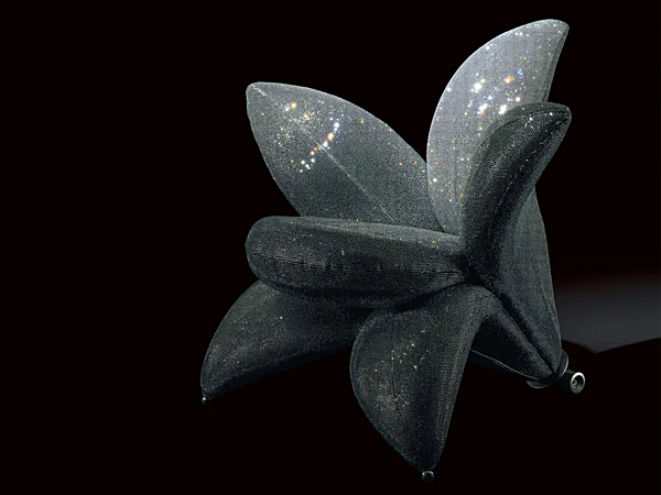 Sessel mit gepolsterter Rückenlehne aus Stoff Edra Getsuen Diamond Fabrik EDRA aus Italien. Foto №2