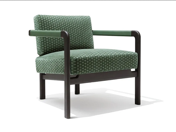 Stoffstuhl mit Armlehnen GIORGETTI Montgomery 71010 Fabrik GIORGETTI aus Italien. Foto №4