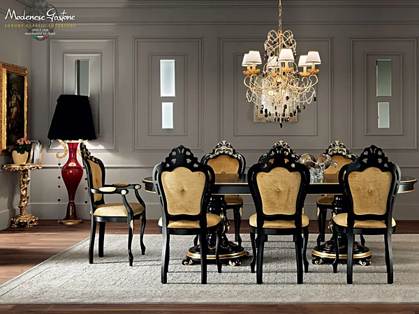 Polsterstuhl mit Armlehnen Modenese Luxury Interiors 11513 Fabrik MODENESE GASTONE aus Italien. Foto №3