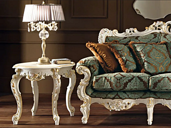 Niedriger quadratischer Couchtisch aus massivem Holz Modenese Luxury Interiors 11617 Fabrik MODENESE GASTONE aus Italien