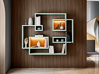 Sektionale Bücherregal aus Holz LAGO Lagolinea 1223 Sektionale Bücherregal aus Holz LAGO Lagolinea 1223 Fabrik LAGO aus Italien