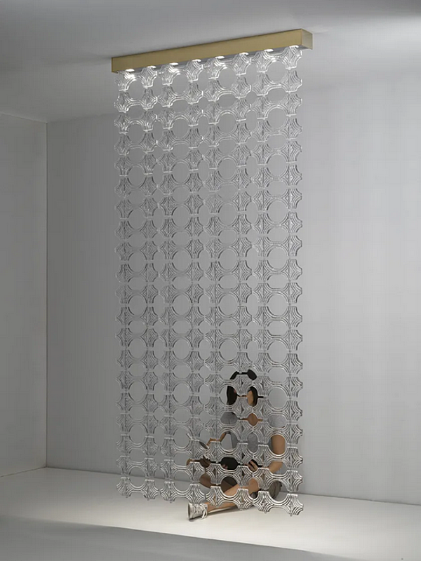 Glas Raumteiler Laminis Fabbian Fabrik Fabbian aus Italien. Foto №15