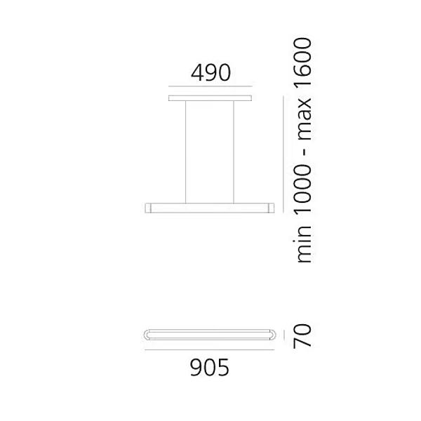 LED Pendelleuchte aus Aluminium Talo Artemide Fabrik Artemide aus Italien. Foto №10