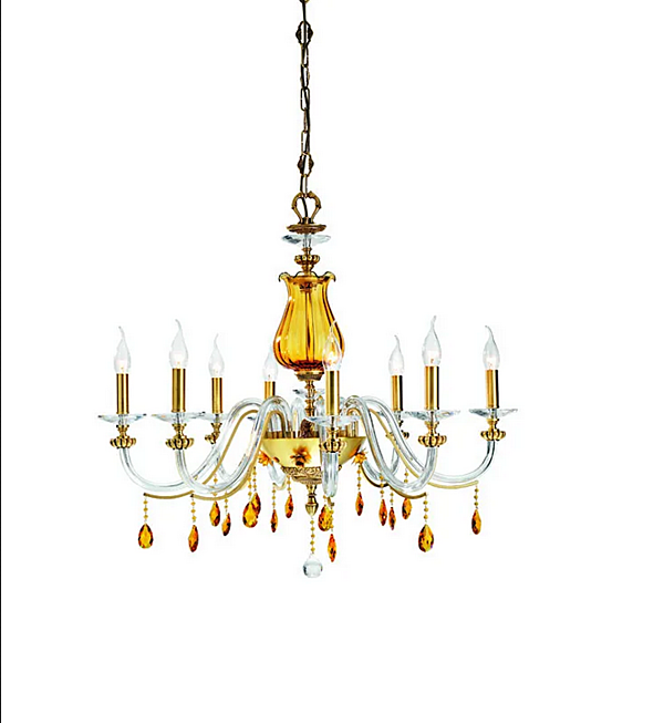 Kronleuchter mit Swarovski Kristallen Flora L8 Euroluce Lampadari Fabrik EUROLUCE LAMPADARi aus Italien. Foto №3