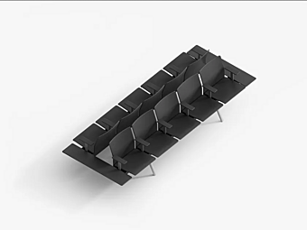 Ecksofa aus Stoff mit gepolsterter Rückenlehne POLTRONA FRAU BAY GATE