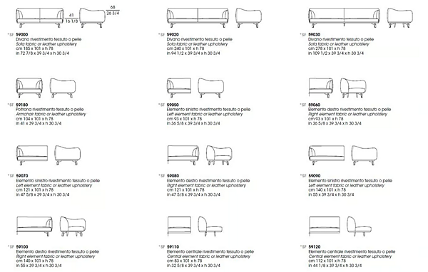 Ecksofa aus Stoff mit Chaiselongue GIORGETTI DRIVE Fabrik GIORGETTI aus Italien. Foto №4