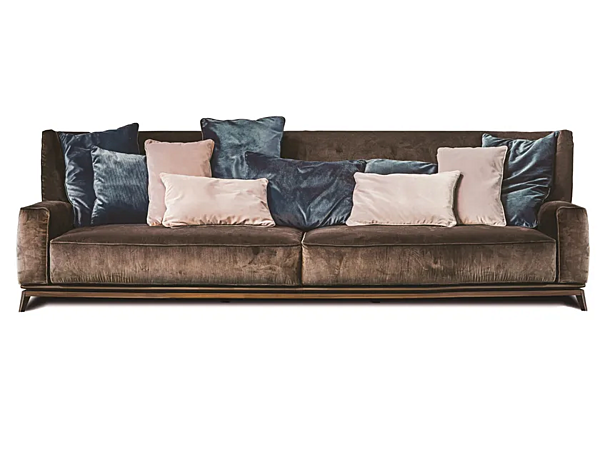 Dreisitziges Sofa aus Leder oder Stoff VIBIEFFE 430 Opera Fabrik VIBIEFFE aus Italien. Foto №1