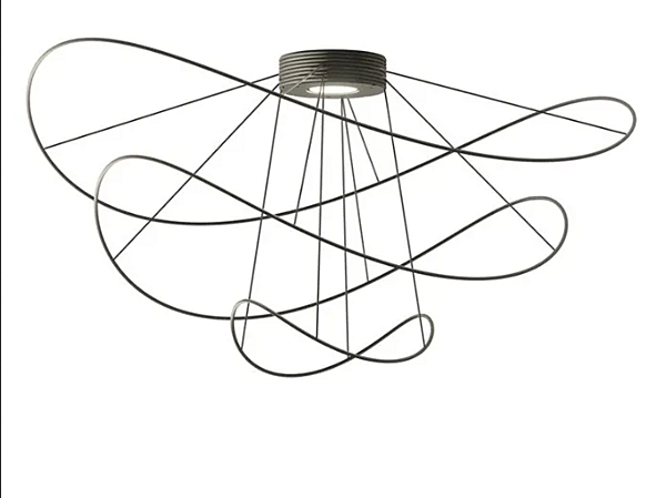LED Deckenlampe aus Aluminium mit dimmbarem Licht AXOLIGHT HOOPS PL HOOPS 2, PL HOOPS 3 Fabrik Axolight aus Italien. Foto №1
